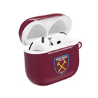 West Ham Utd FC AirPods Pro protective case in claret with crossed hammers crest