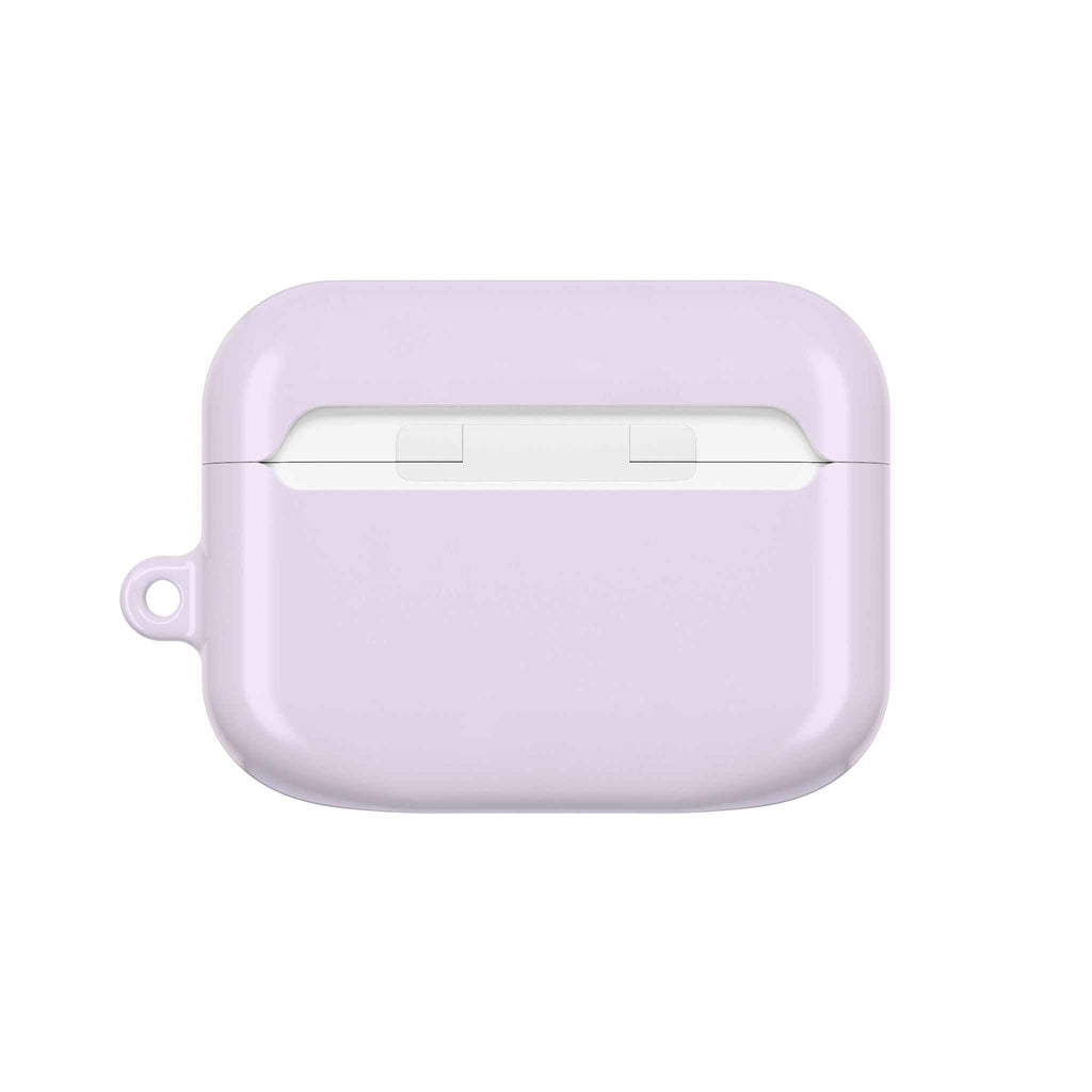 Lavender AirPods Protective Case with durable hard shell and glossy finish for scratch and bump protection