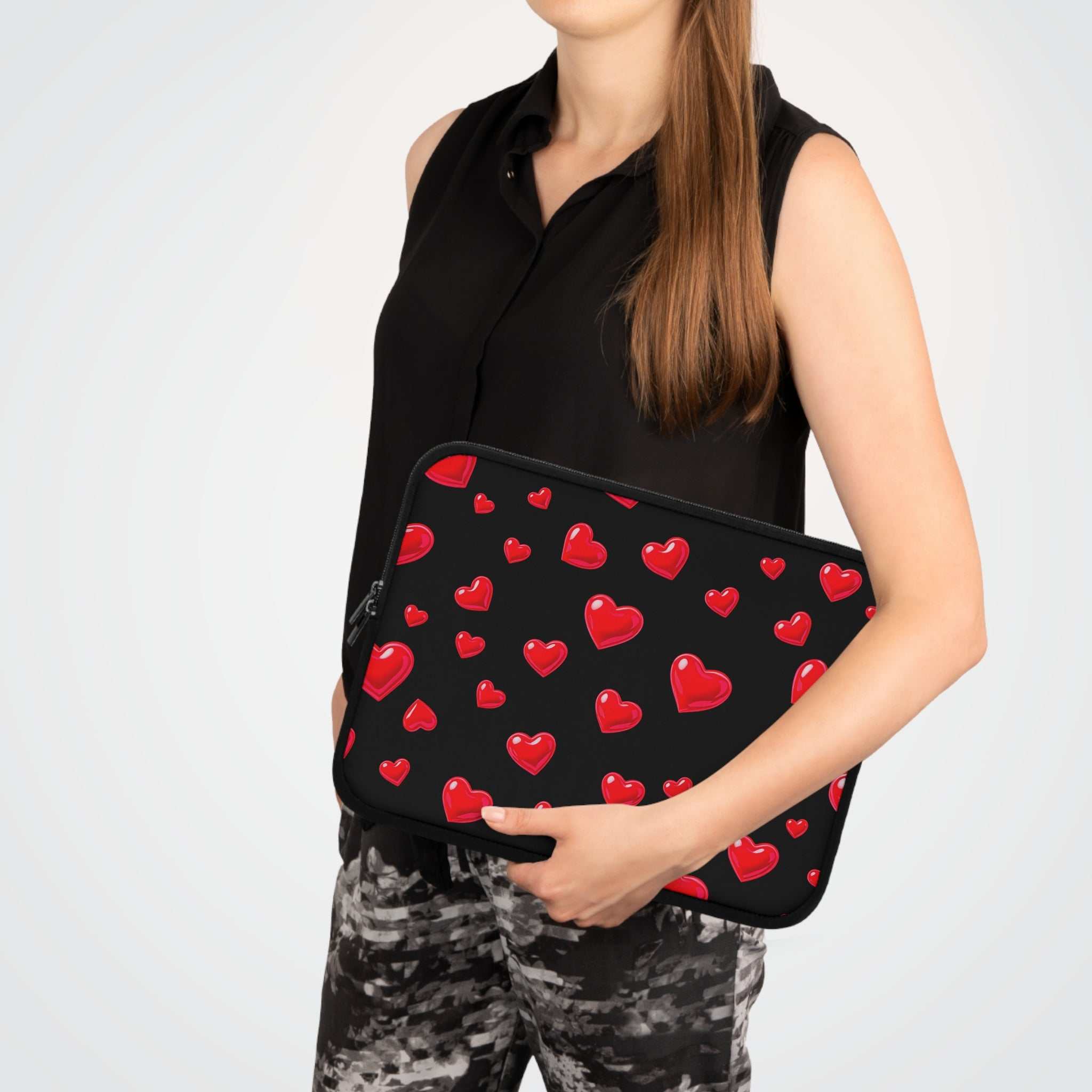 Black Heart Laptop Sleeve