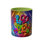 LGBTQ+ Pride mug with vibrant rainbow design, glossy finish, ceramic, 11oz, microwave and dishwasher safe.