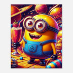 Minions Wall Canvas featuring vibrant colors and lively characters, perfect for adding a playful touch to any room.