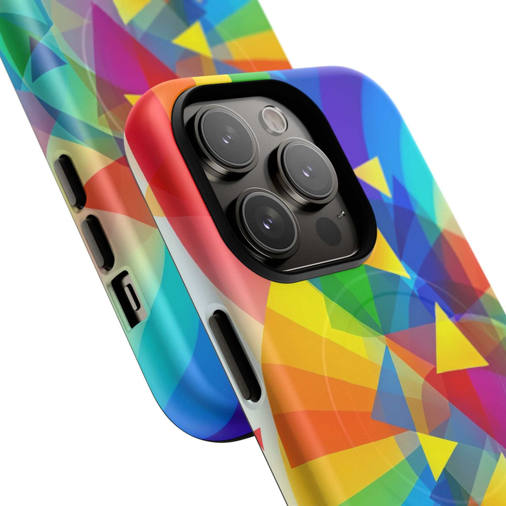 Geometric Pride Design iPhone Magsafe Phone Case