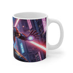 Marvel Superhero IronMan Mug featuring vibrant Iron Man design on a white ceramic coffee mug