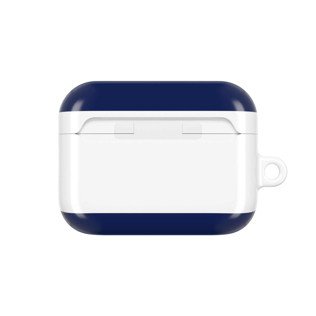 Tottenham FC AirPods Protective Case in white and navy with cockerel crest, durable shock-resistant design for AirPods and AirPods Pro.