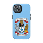 Coventry City Magsafe iPhone Case in sky blue with football club crest, dual-layer protection, and MagSafe compatibility