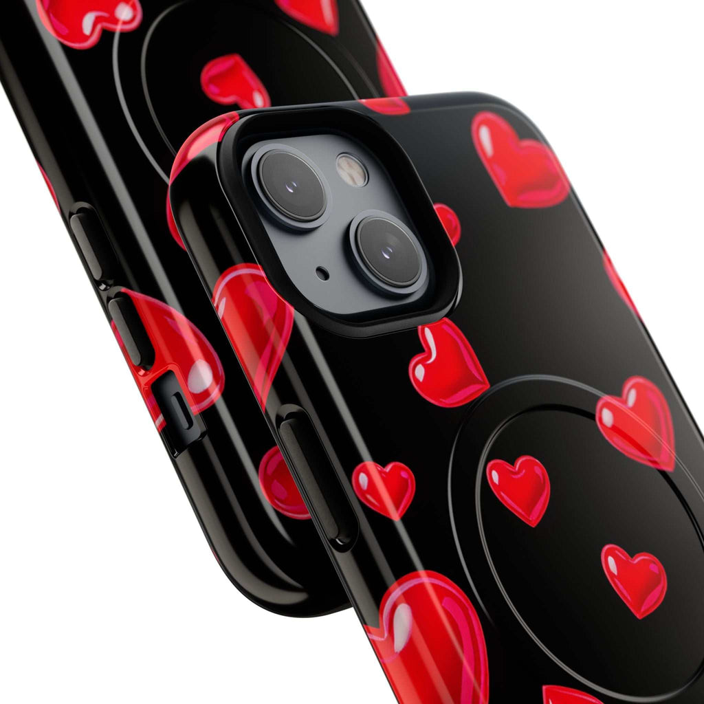Black Hearts iPhone Magsafe Phone Case