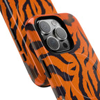 Orange Tiger Print iPhone Magsafe Phone Case