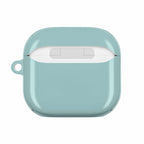 Teal green hard shell protective case for AirPods and AirPods Pro with glossy finish and scratch protection