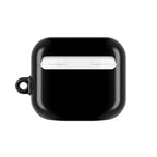 Black AirPods Pro protective hard shell case with glossy finish and durable scratch resistance