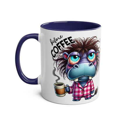 Fun Sarcastic Coffee Mug with humorous cartoon design and glossy finish.