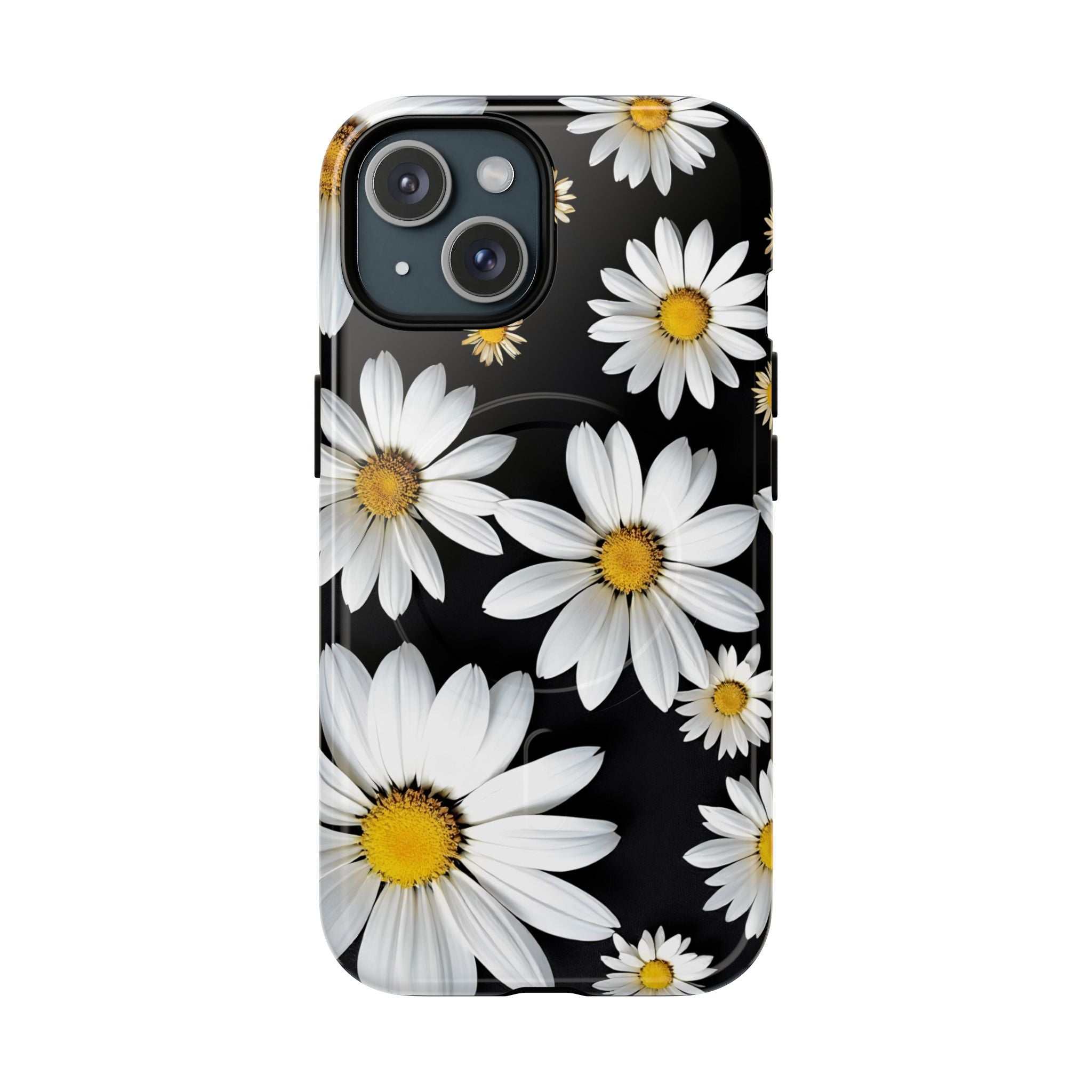 Black Daises iPhone Magsafe Phone Case