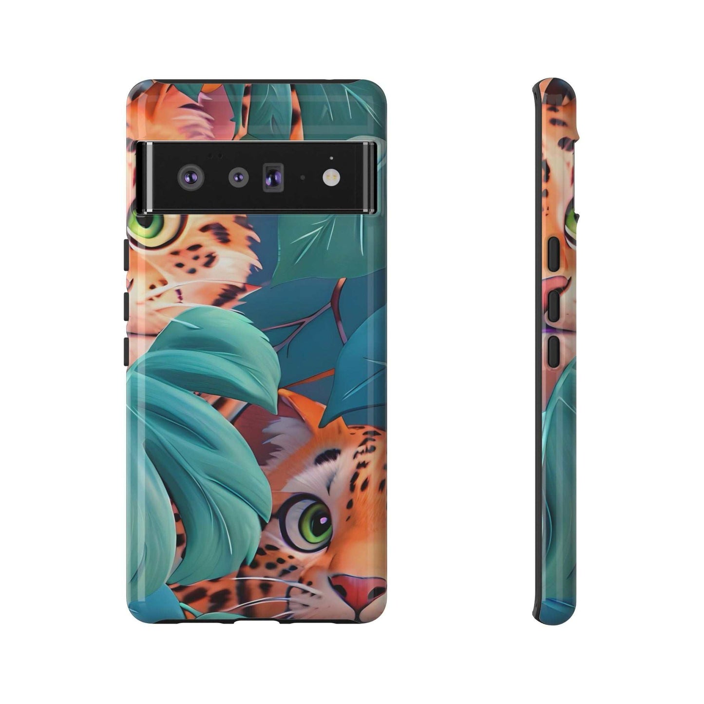 Cute Tiger Google Pixel Phone Case designed by Littlebitz 