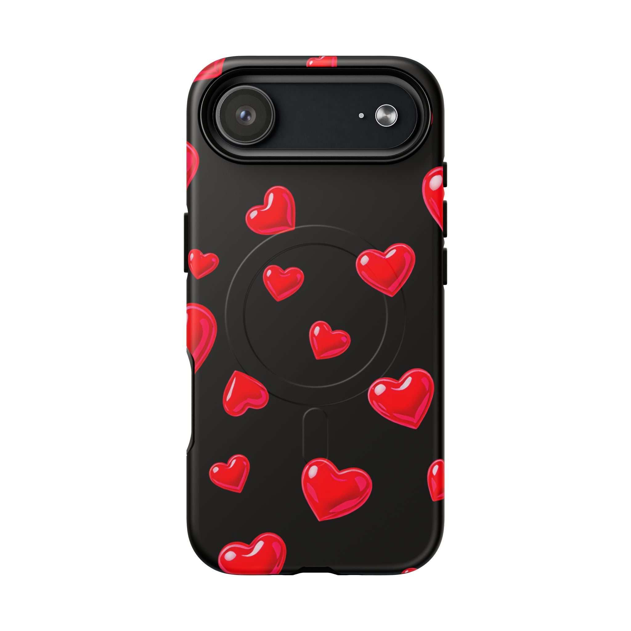 Black Hearts iPhone Magsafe Phone Case