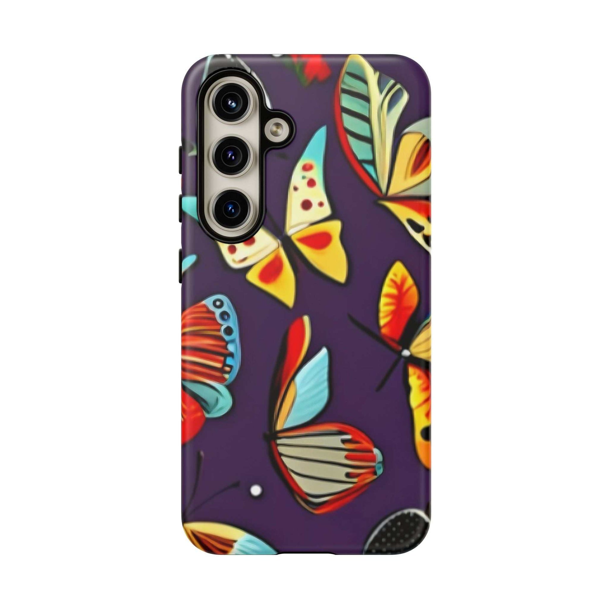 Bright Vibrant Butterfly Samsung Phone Case designed by littlebitz 