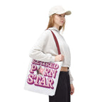Cheeky Retired Porn Star Tote Bag with durable spun polyester and multiple handle colors for everyday use