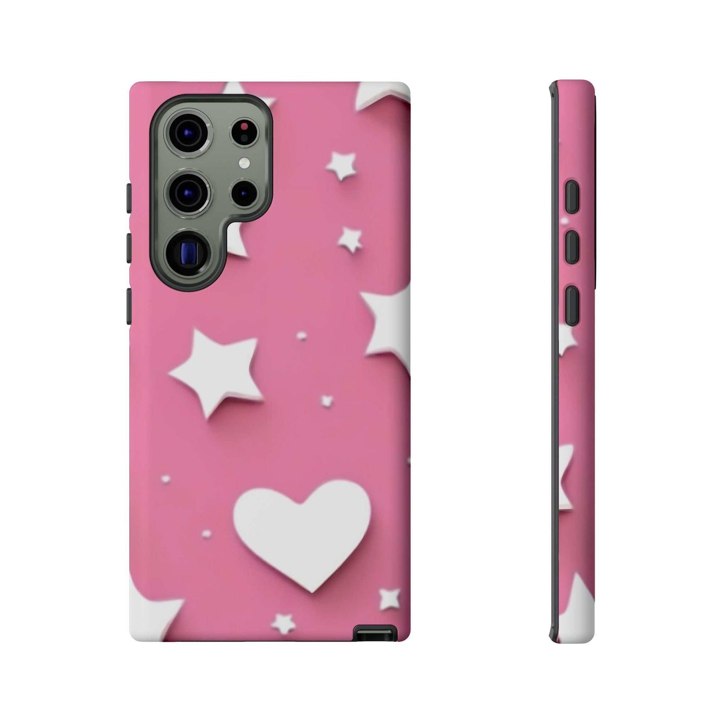 Hearts & Stars Samsung Phone Case Designed By Littlebitz 