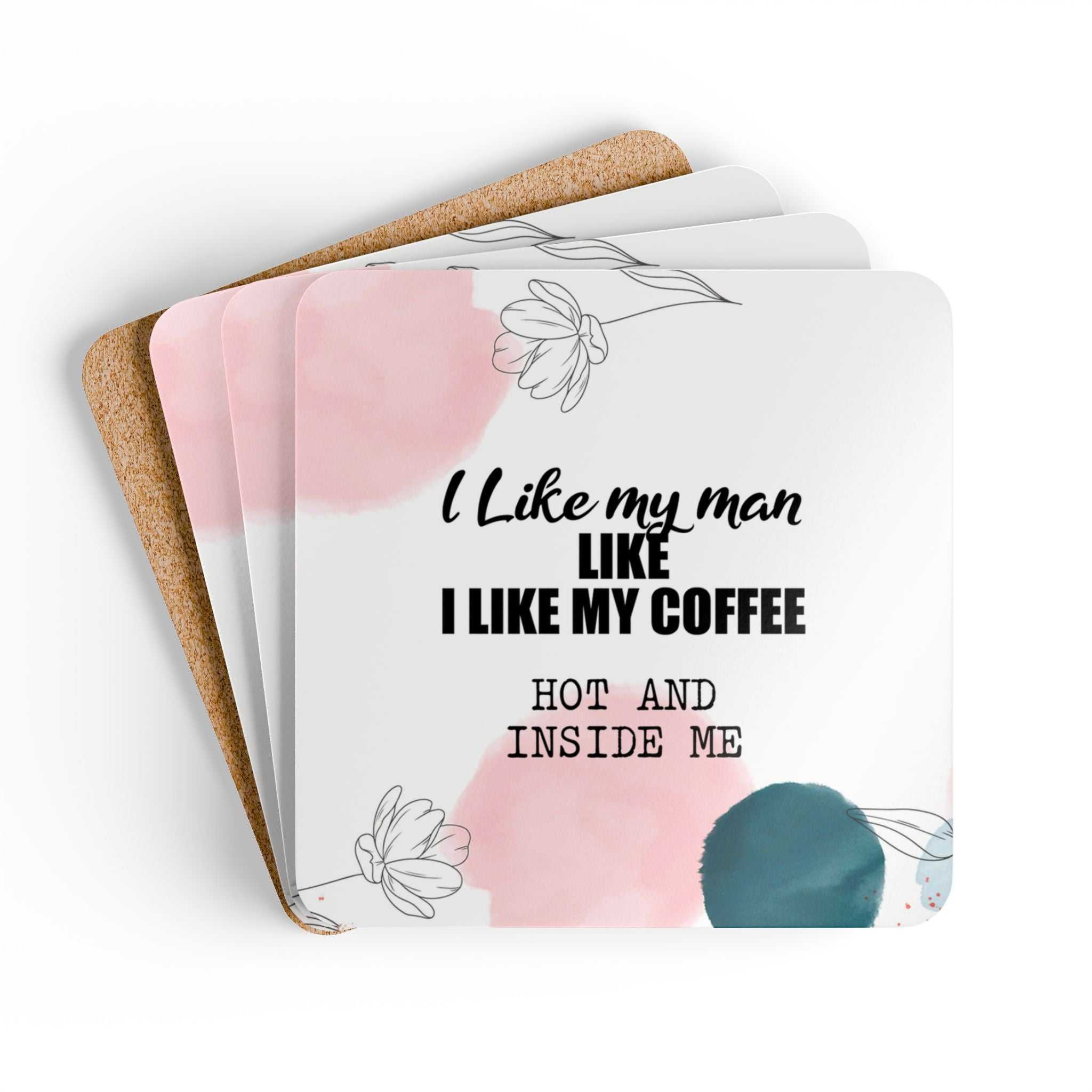 Cheeky Fun Coaster Set with humorous design and playful sayings, perfect for celebrations.