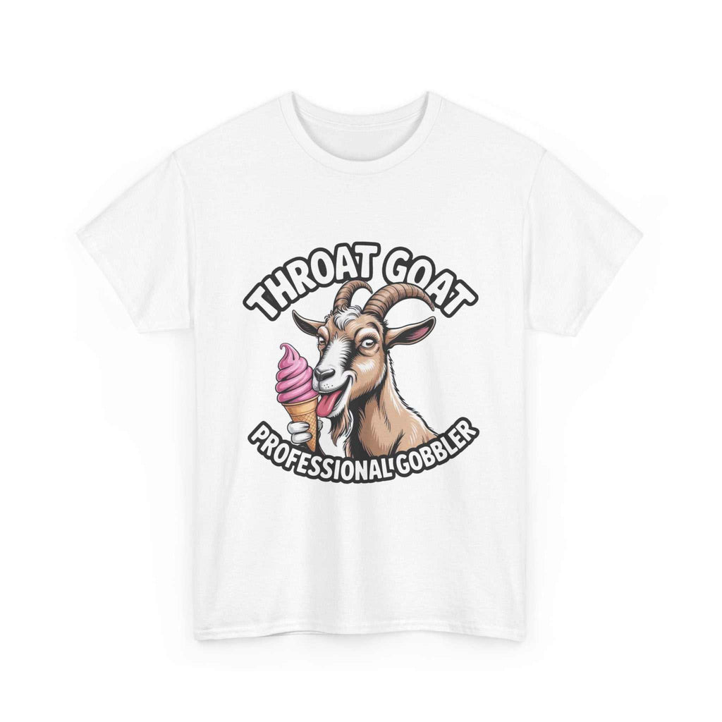 Black Throat Goat T-Shirt with bold graphic print, made of soft 100% cotton for comfort and style