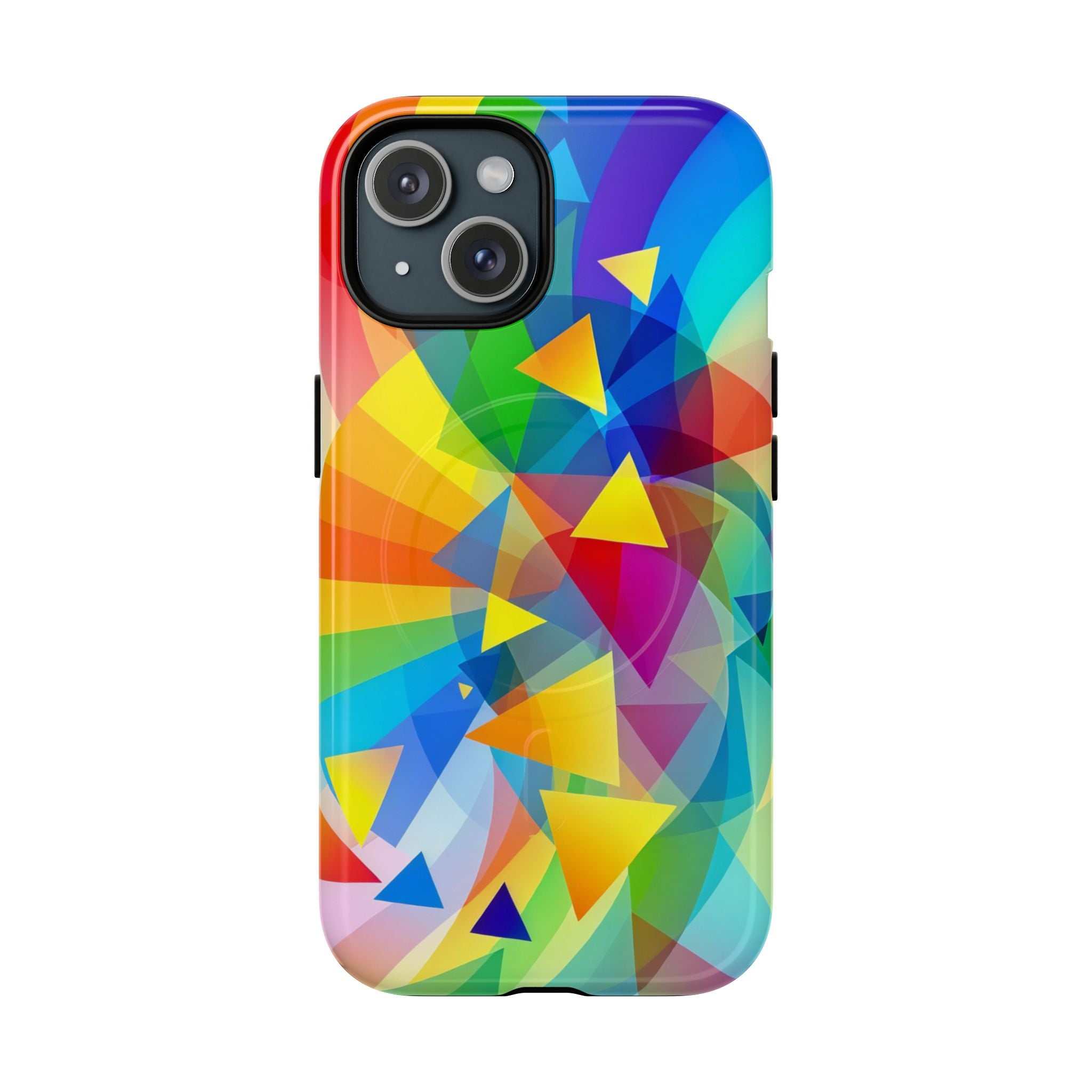Geometric Pride Design iPhone Magsafe Phone Case