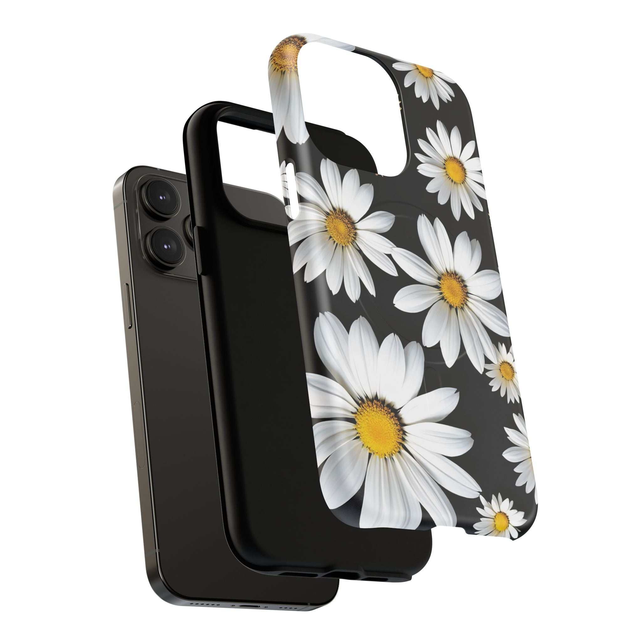 Black Daises iPhone Magsafe Phone Case