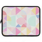 Pastel Geometric Print Laptop Sleeve