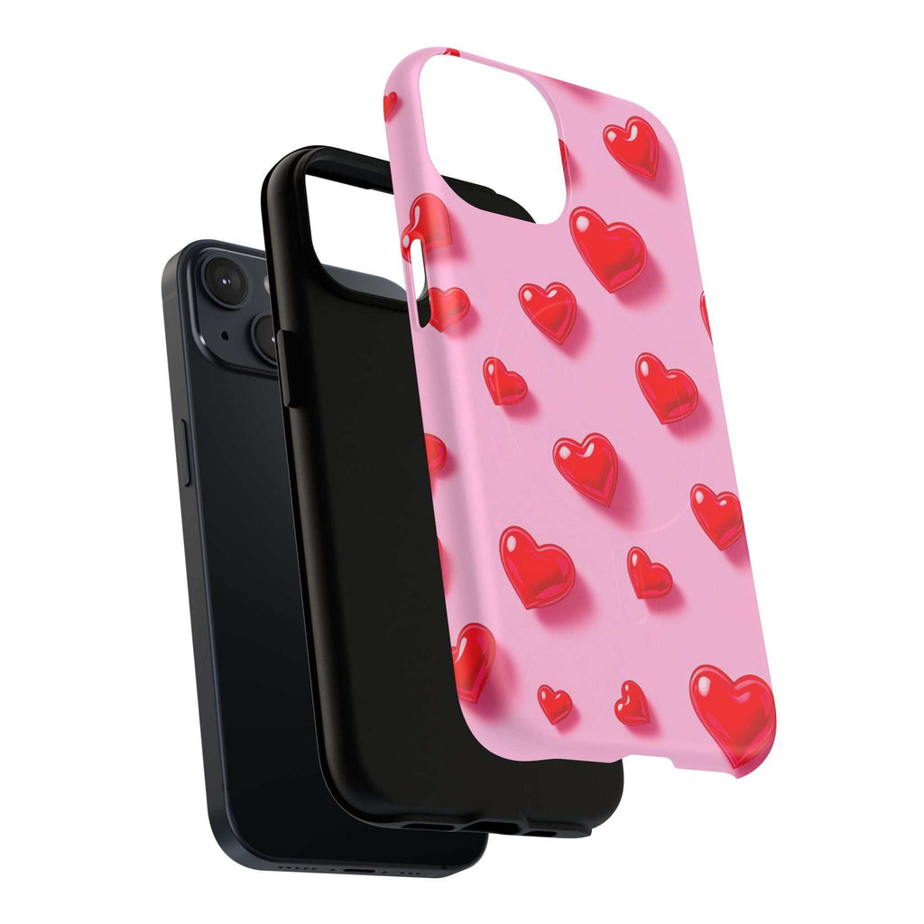 Pink Hearts iPhone Magsafe Phone Case