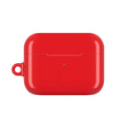 Red hard shell protective case for AirPods and AirPods Pro with glossy finish and secure fit