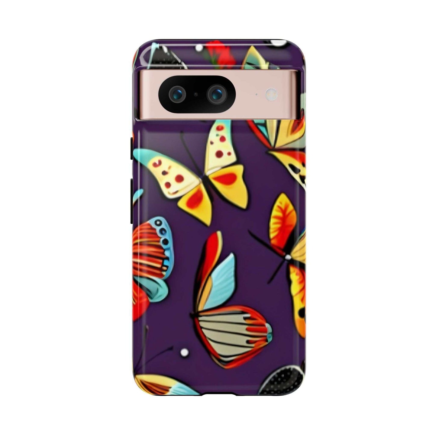 Bright Vibrant Butterfly Google Pixel Phone Case designed by littlebitz