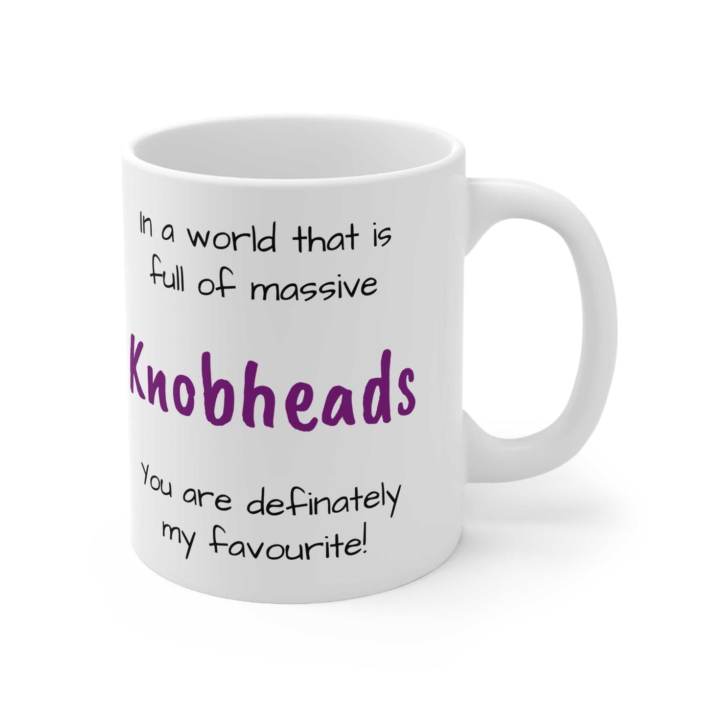 Cheeky Rude Massive Knobheads Ceramic Mug Created By Littlebitz