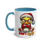 Sass-filled duck design on Sarky Christmas Mug, perfect holiday gift in 7 colors.