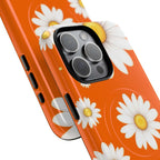 Orange Daisy Design iPhone Magsafe Phone Case