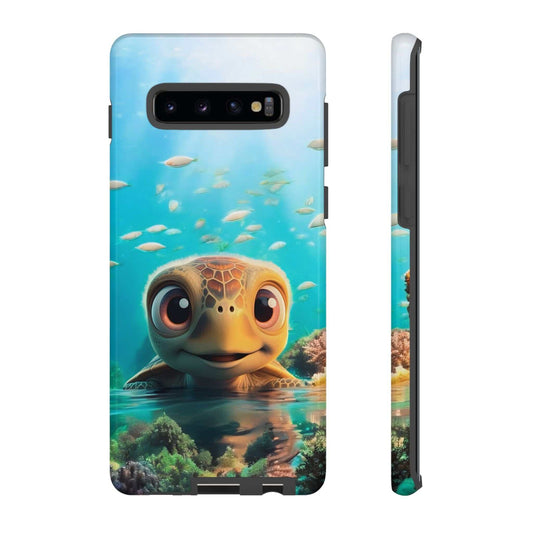 Cute Sea Turtle Samsung Phone Case designed by Littlebitz