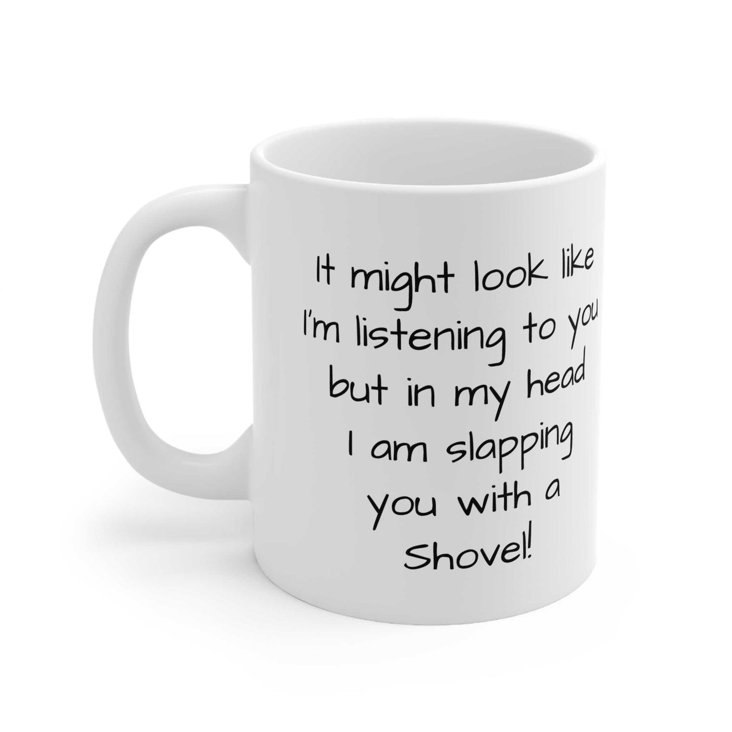 Cheeky Rude not Listening Ceramic Mug designed by Littlebitz 