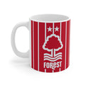 Nottingham Forest Mug with vibrant Reds design, 11oz ceramic, microwave and dishwasher safe, perfect gift for fans
