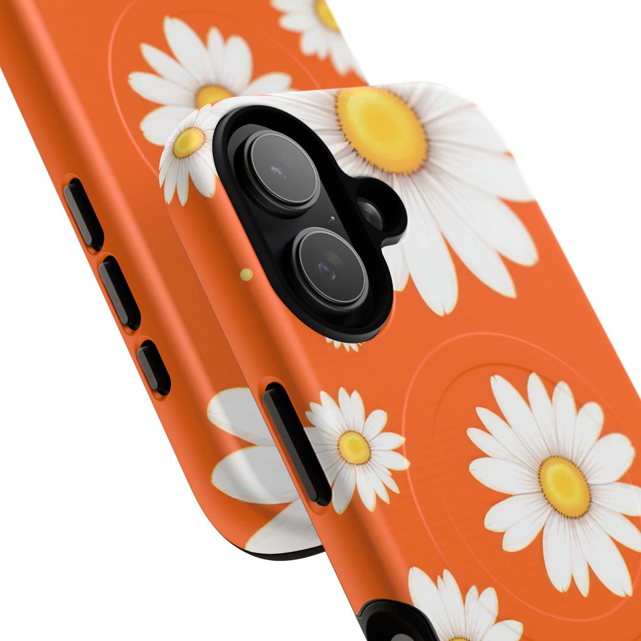 Orange Daisy Design iPhone Magsafe Phone Case