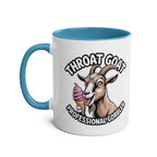 Throat Goat Mug bold funny coffee mug with cheeky adult humor design on glossy ceramic