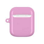 Dusky pink hard shell protective case for AirPods and AirPods Pro with glossy finish and wireless charging compatibility