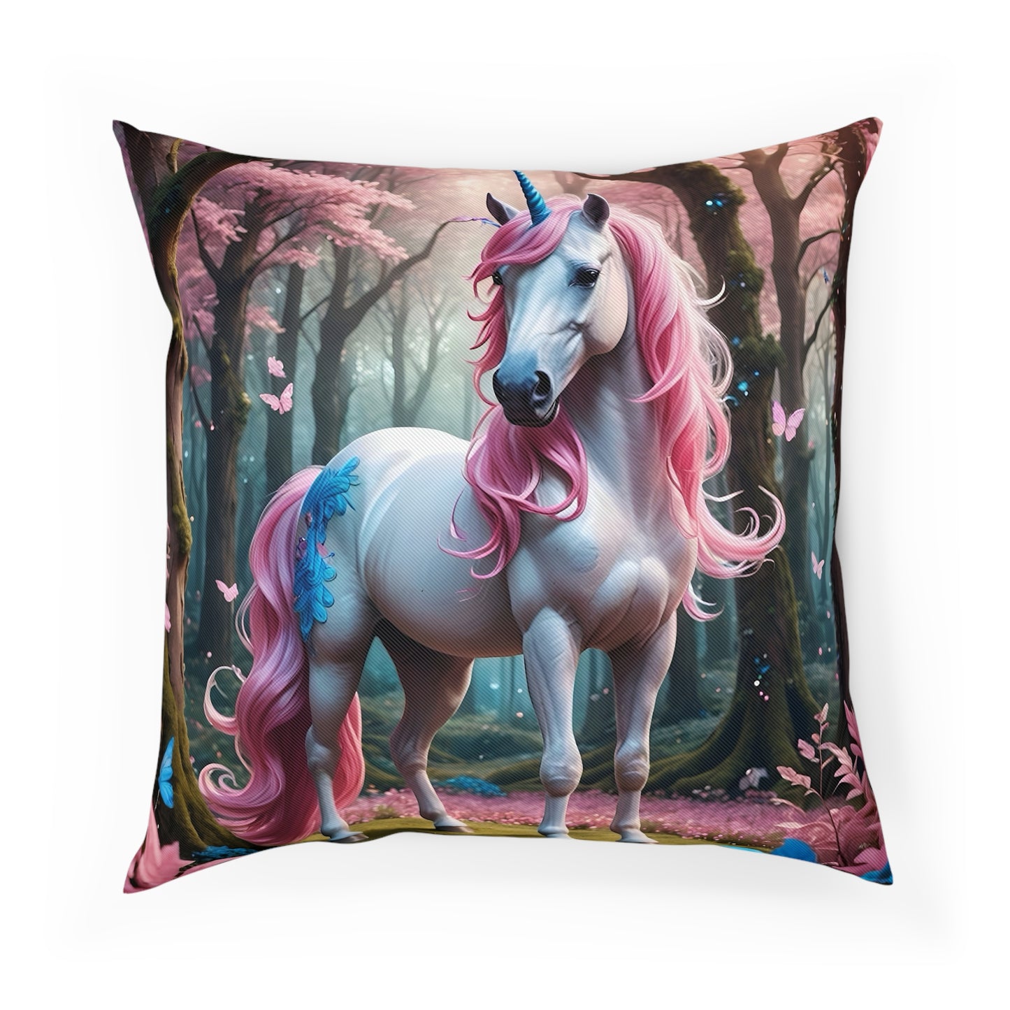 Gorgeous Unicorn Cotton Drill Square Cushion