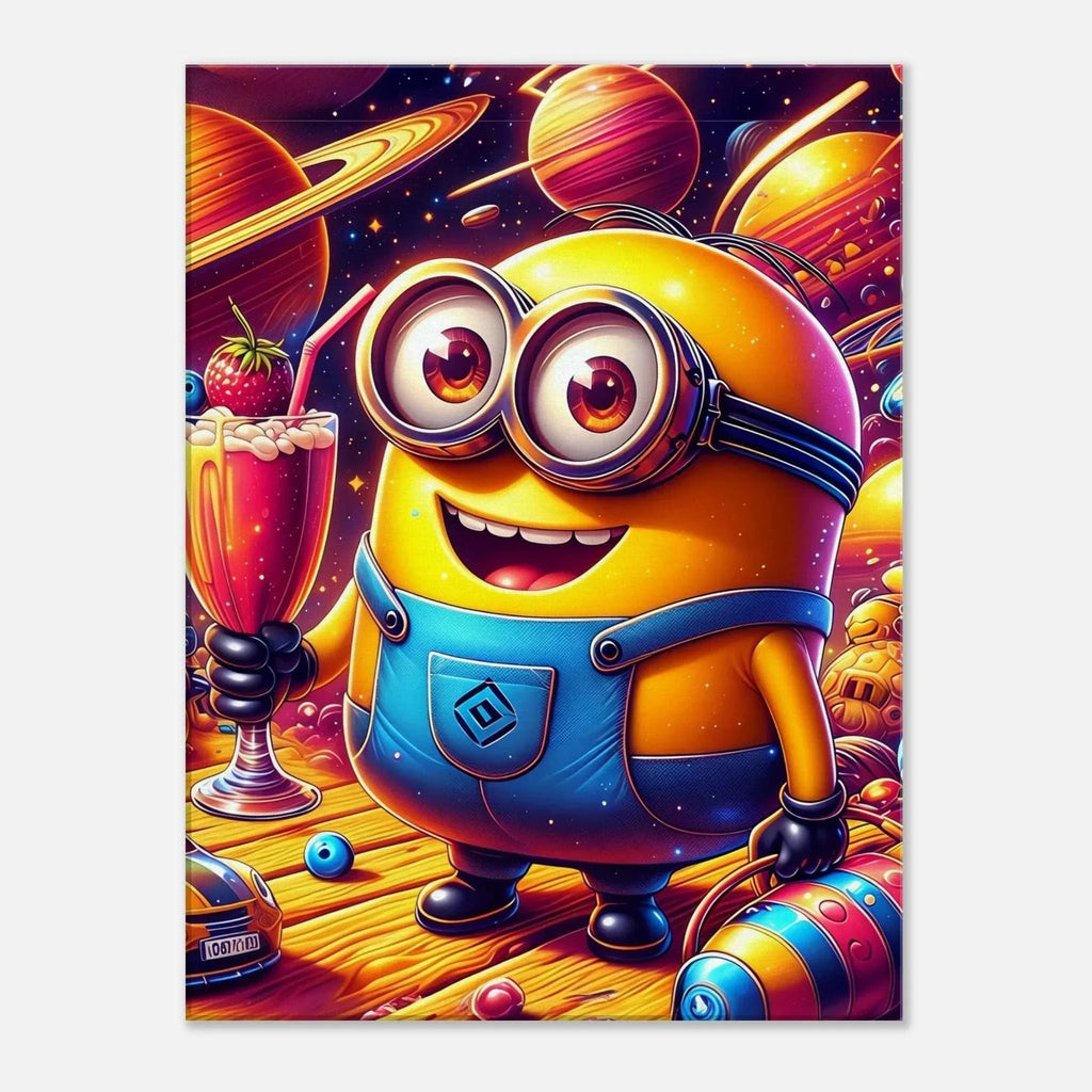 Minions Wall Canvas featuring vibrant colors and playful cartoon character design.