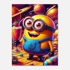 Minions Wall Canvas featuring vibrant colors and playful cartoon character design.