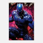 Black Panther wall canvas with vibrant design and bold colors, available in multiple sizes.