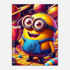 Minions wall canvas featuring vibrant colors and playful characters.