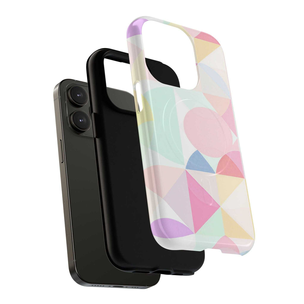 Pastel Geo Print iPhone Magsafe Phone Case