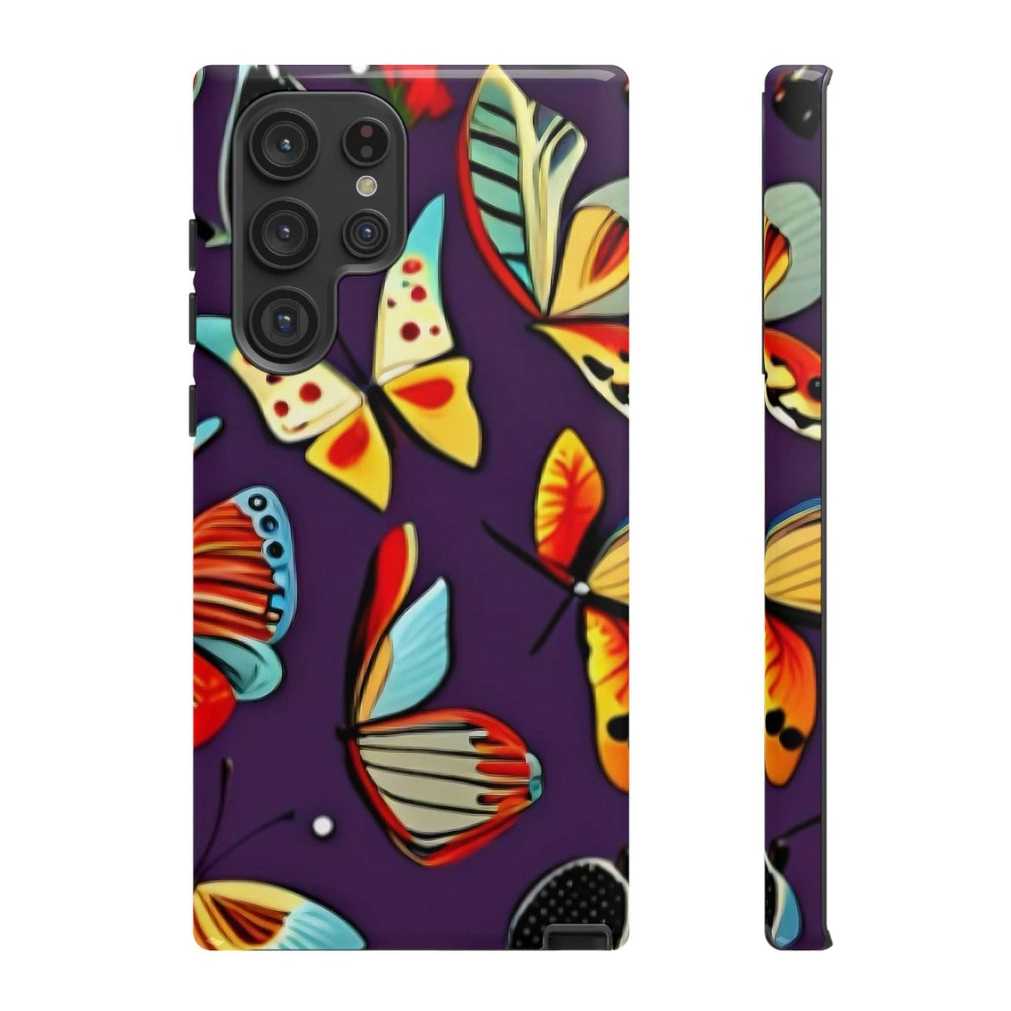 Bright Vibrant Butterfly Samsung Phone Case designed by littlebitz 