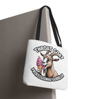 Cheeky Professional Gobbler Funny Tote Bag with multiple sizes and handle colors, durable spun polyester design