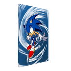 Sonic The Hedgehog wall canvas with vibrant design and bold colors.