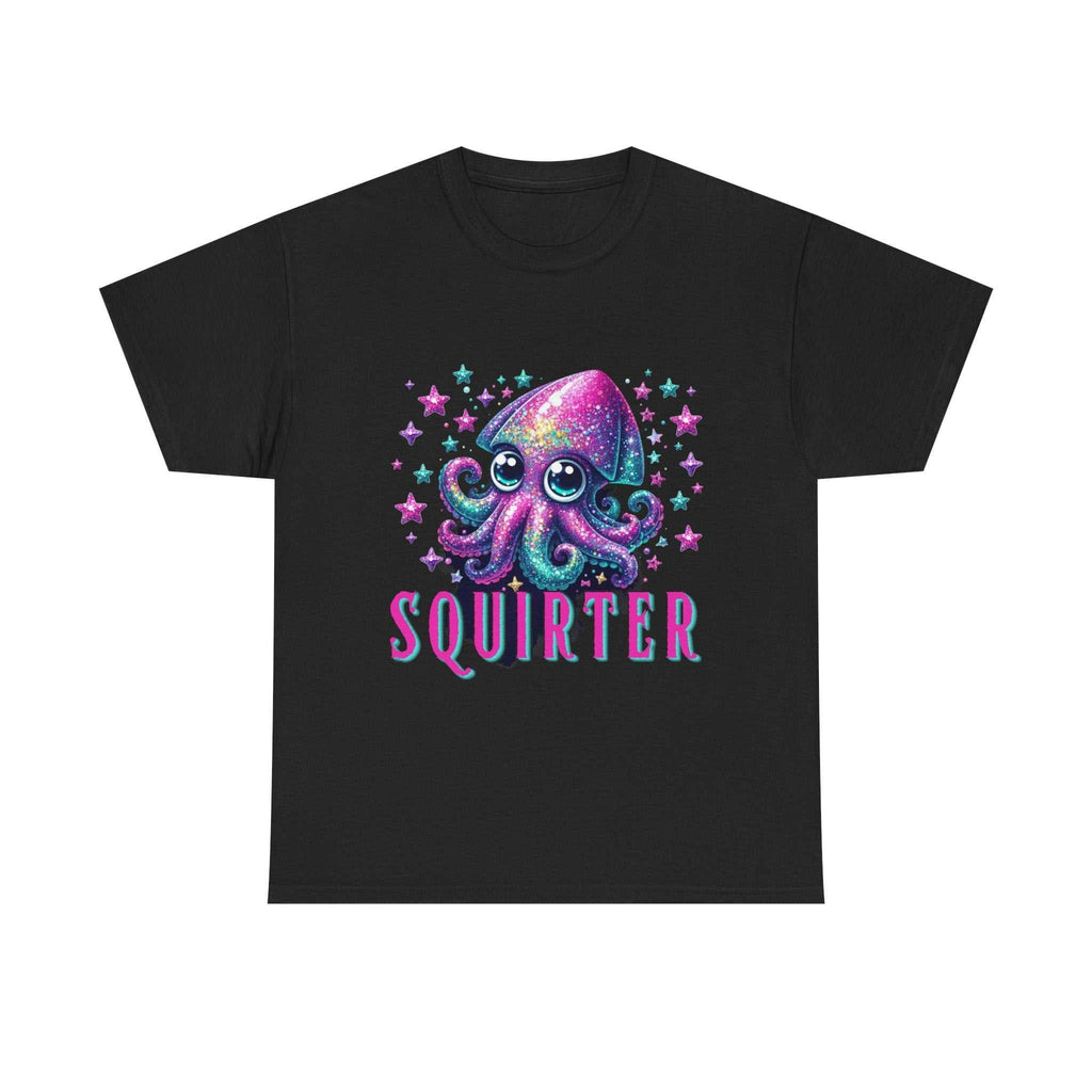 Squirter Fun Squid T-Shirt with cheeky squid graphic on soft cotton fabric