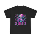 Squirter Fun Squid T-Shirt with cheeky squid graphic on soft cotton fabric