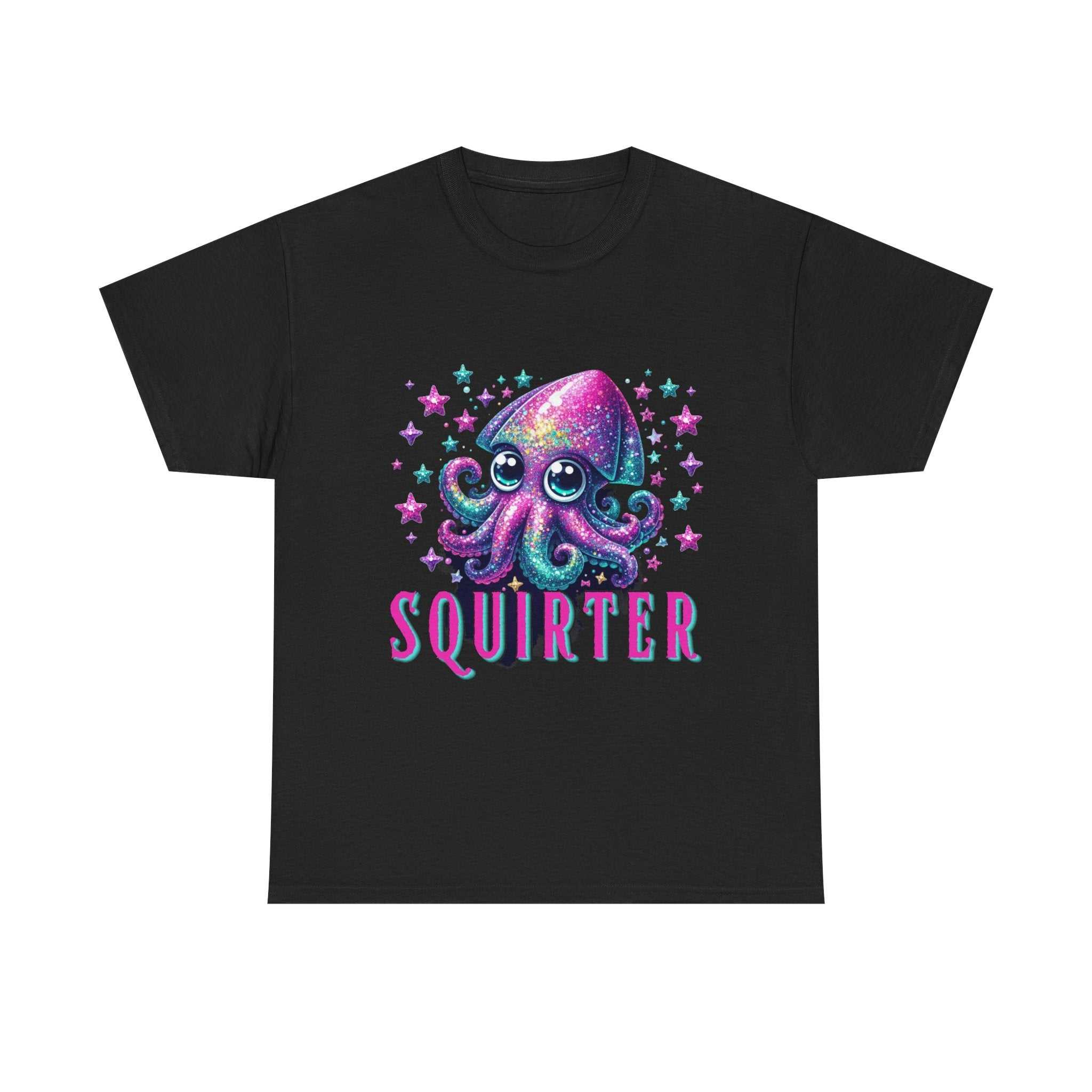 Squirter Fun Squid T-Shirt with cheeky squid graphic on soft cotton fabric