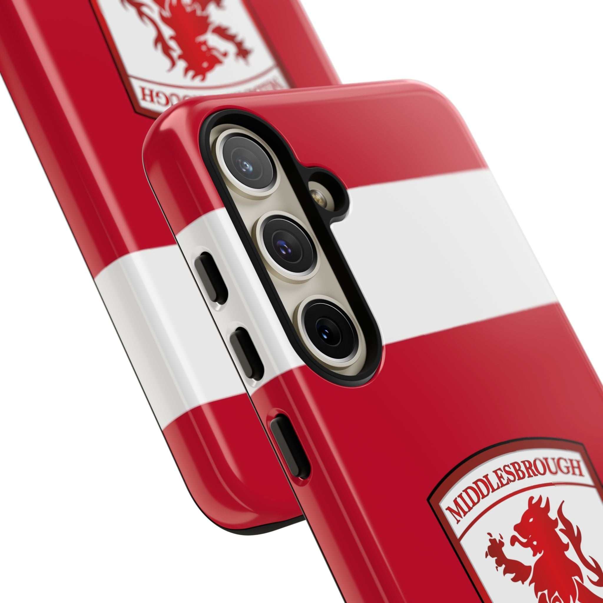 Middlesbrough Magnetic Samsung Case with dual-layer protection and official-inspired crest in red